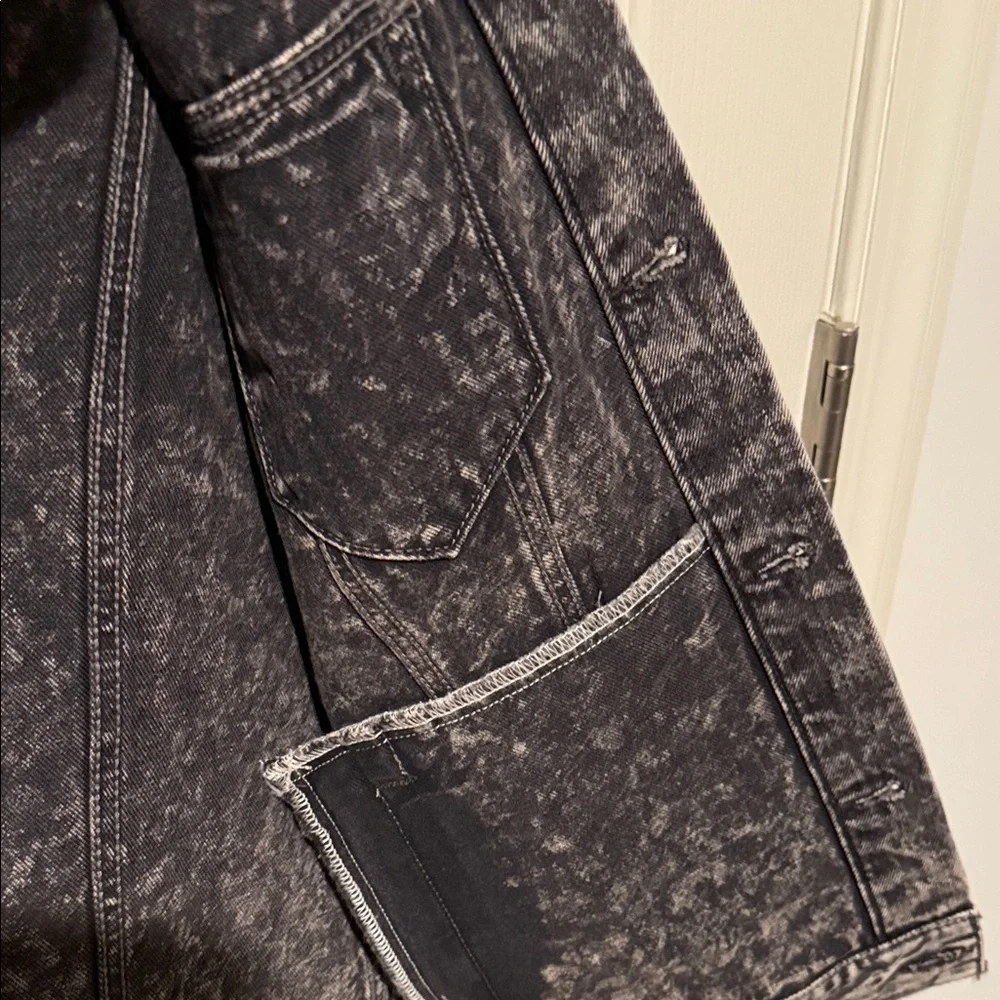 Levi's Charcoal Acid Wash Denim Jacket - Picture 3 of 5